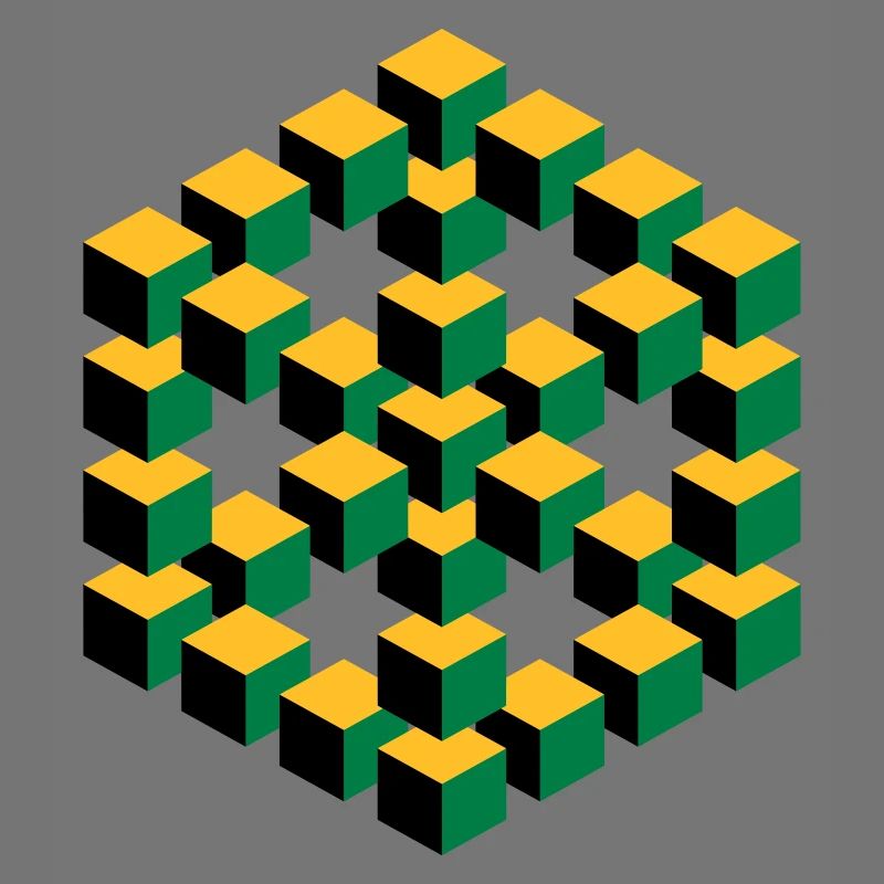 impossible figure Escher cube geometry fantasy