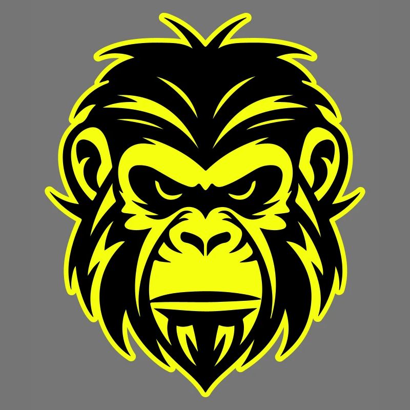 Icône de portrait de tête de singe