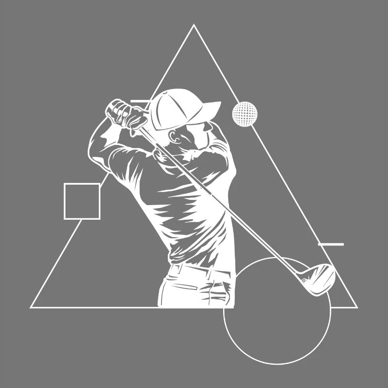 Golf Golf Course Golfer Geometry