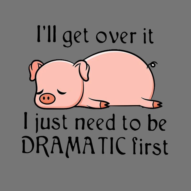 Dramatic pig - comic