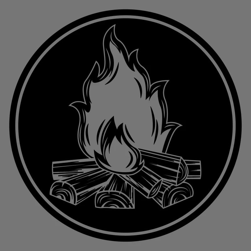 campfire flame symbol fire