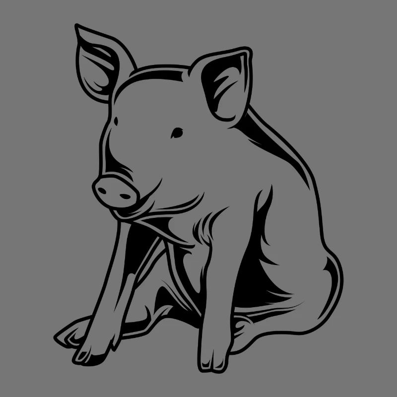 Schwein Sau Eber Silhouette