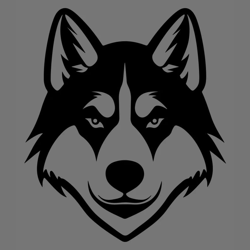 Tête de chien Husky