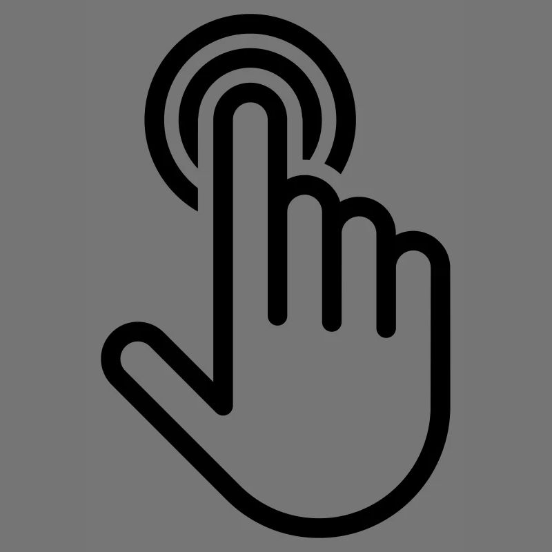 Mouse pointer hand digital