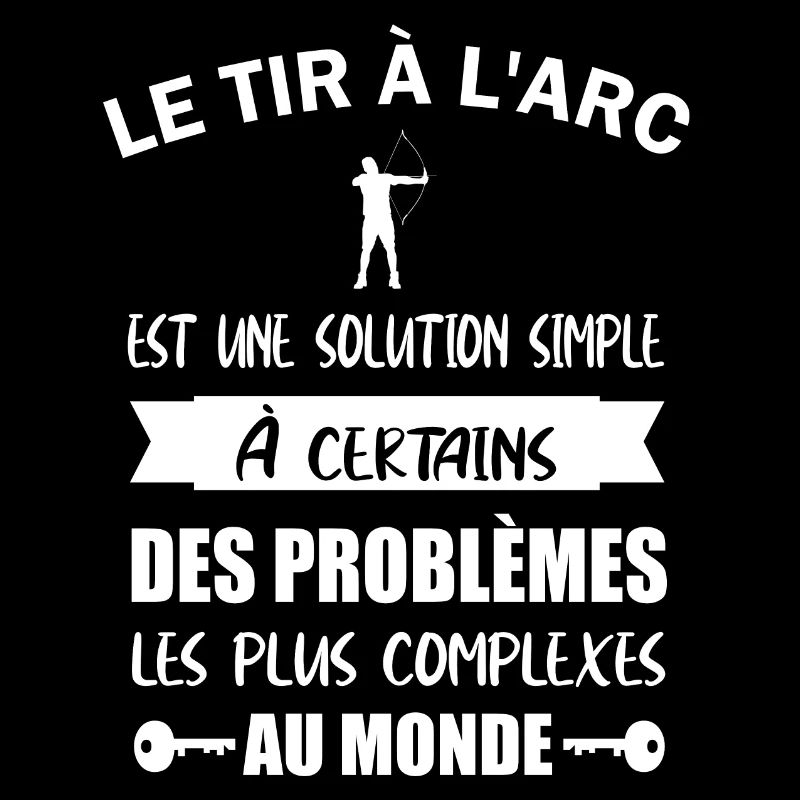 Le tir à l'arc est une solution simple t-shirt