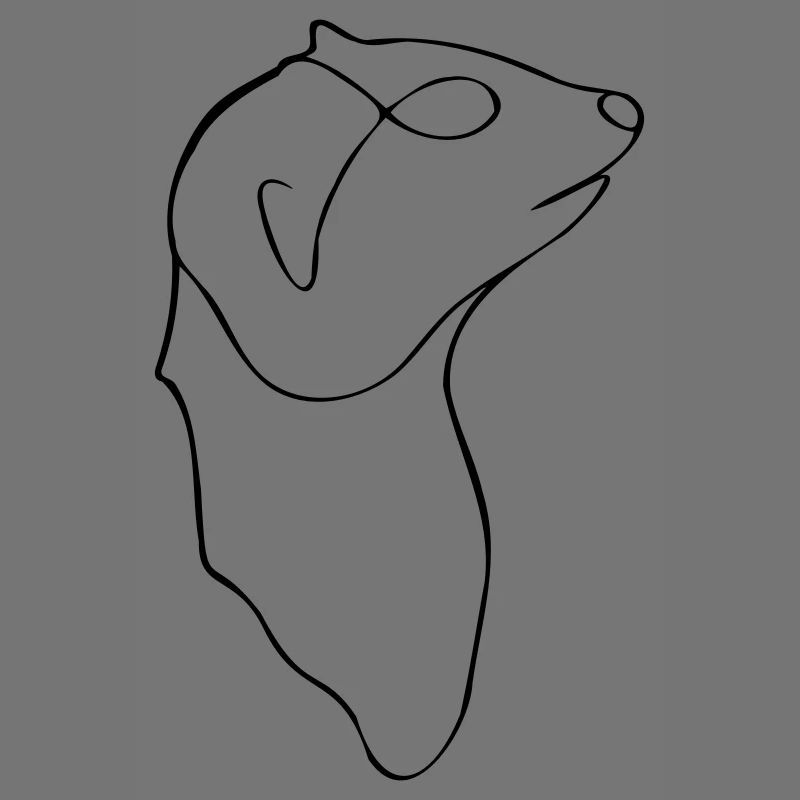 Minimalistisches Erdmännchen