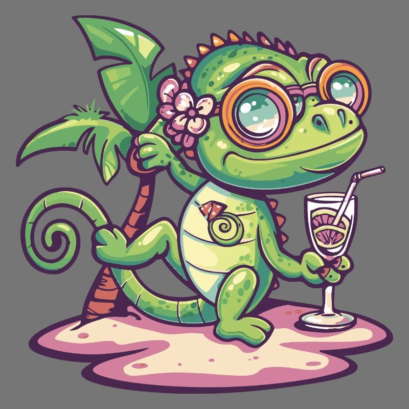 Chameleon Summer Vacation
