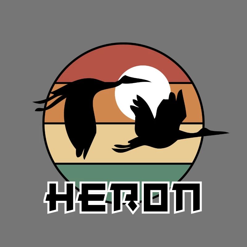 Héron retro