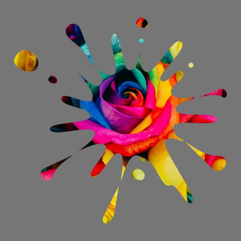 Splash Rose - éclaboussure de couleur