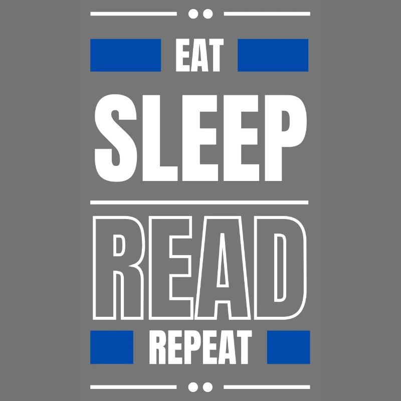 eat sleep read repeat geschenk idee lesen spruch