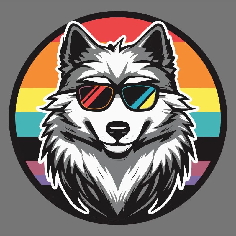 Wolf Comic Cool Sommer