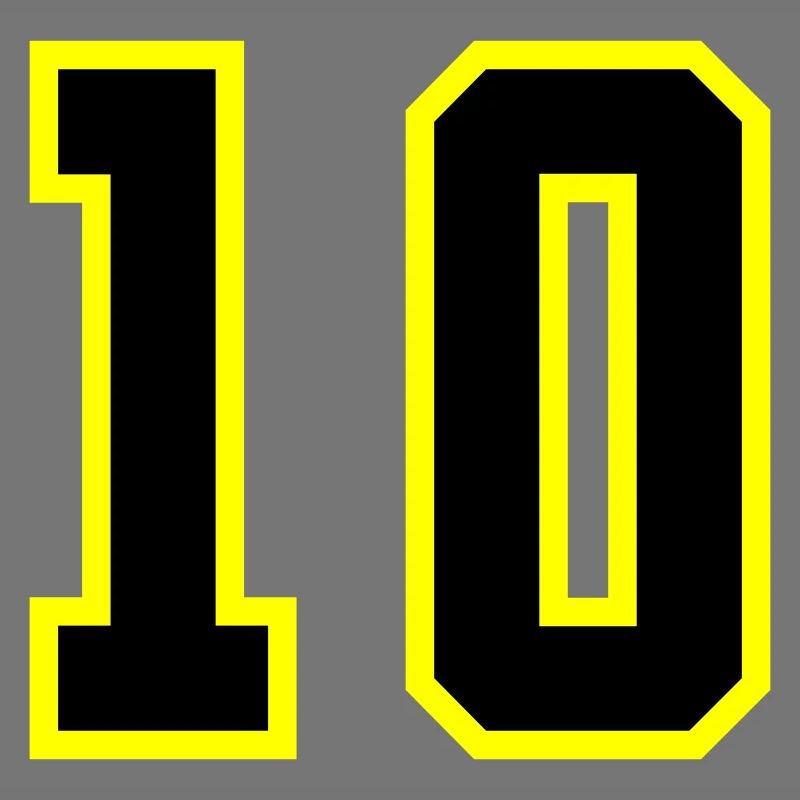 10 Numéro Jersey Dix