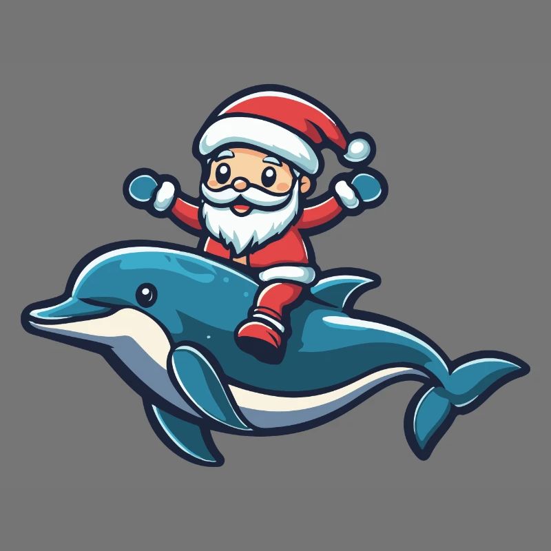 Delfin Weihnachtsmann