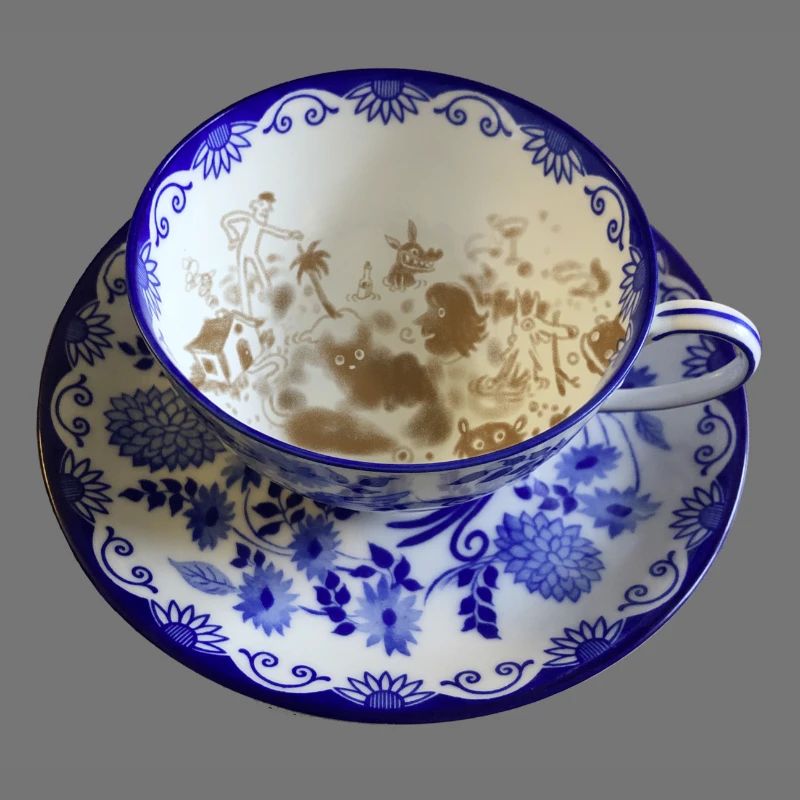 Cup with coffee grounds