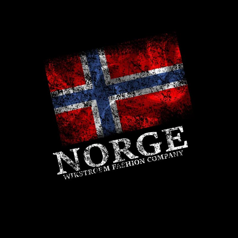 Wikstroem Norwegen Flagge Grunge Stil