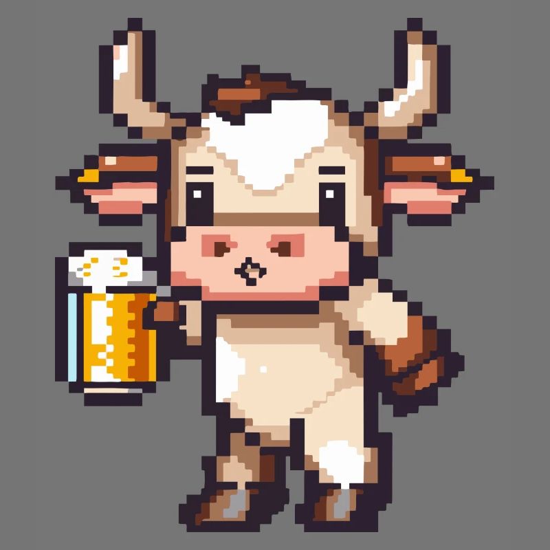 Kuh Bier Pixel