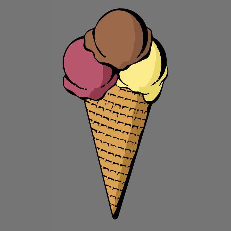 Cornet de crème glacée petit