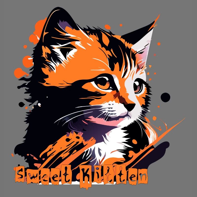 kleines Kätzchen, Katze getigert