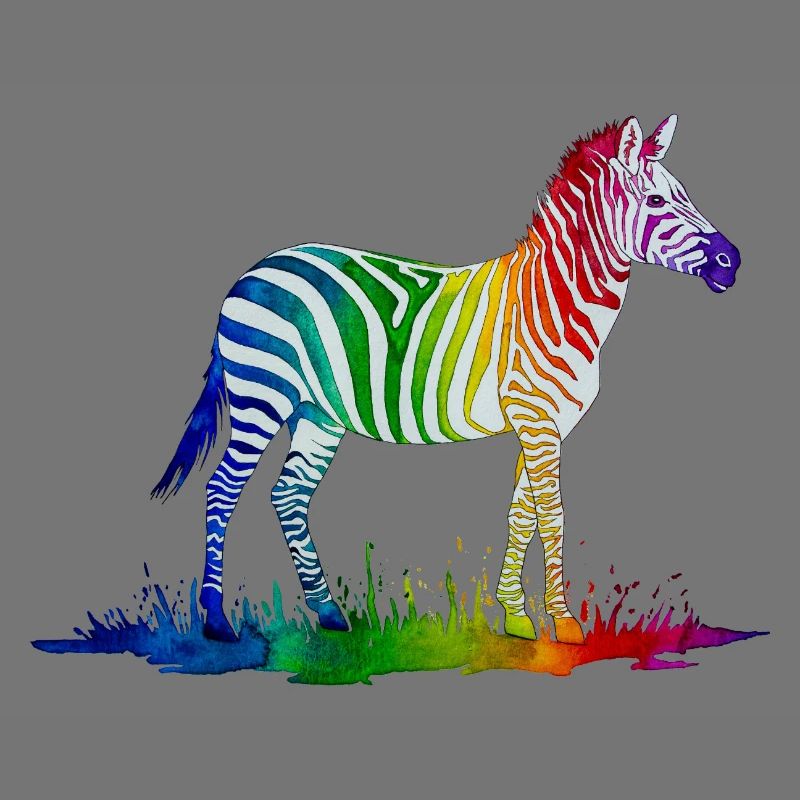 Regenbogen Zebra