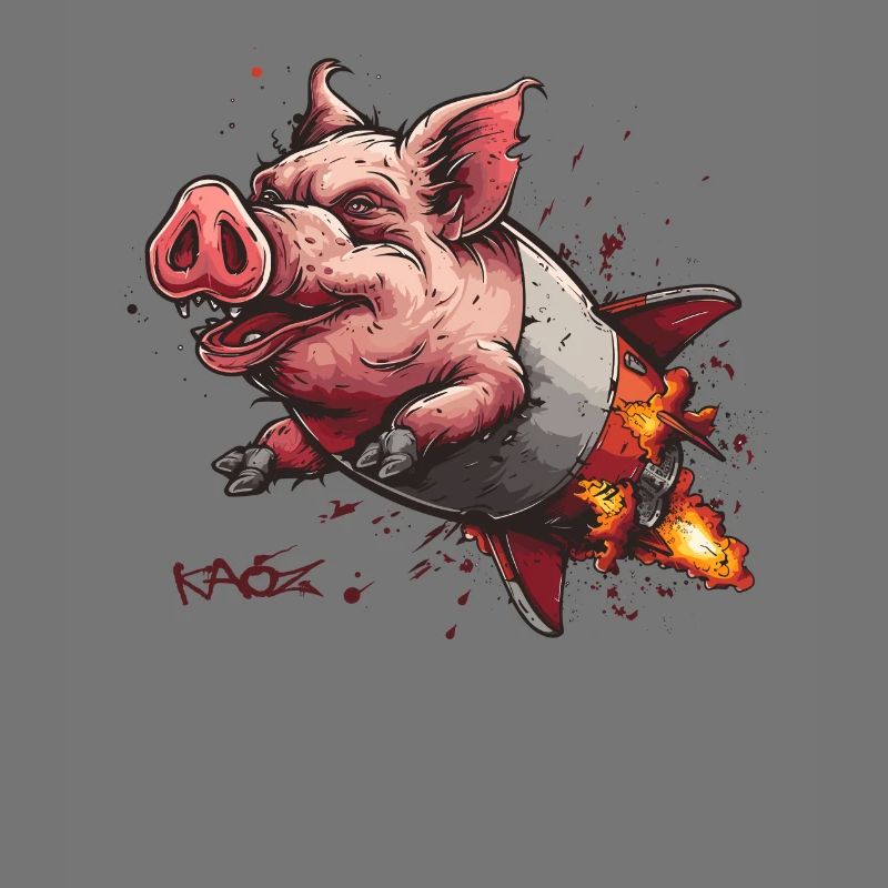 The Super Cool Flying Rocket Pig