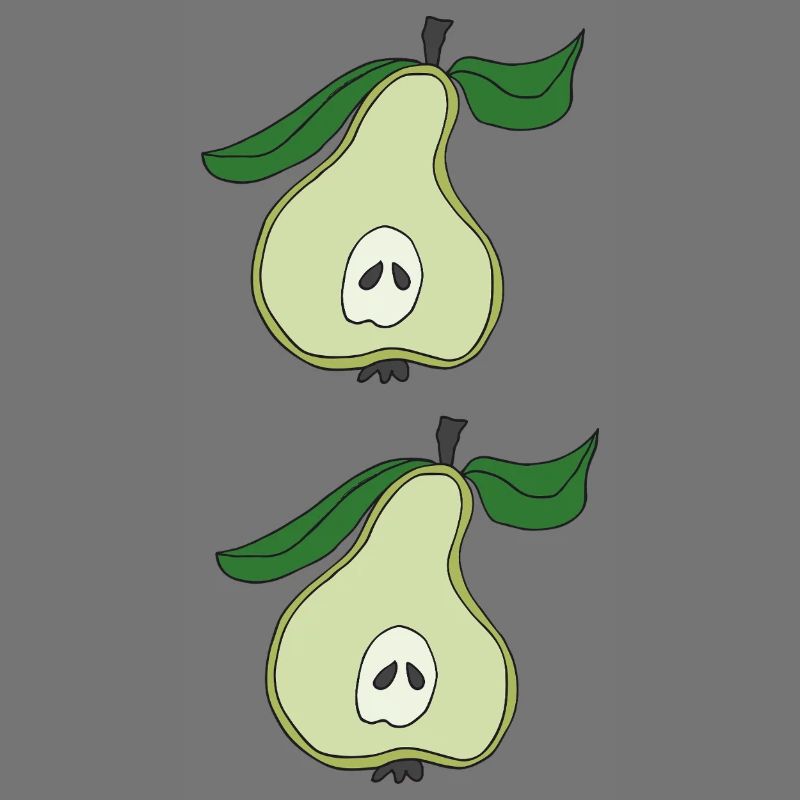 Pear half double