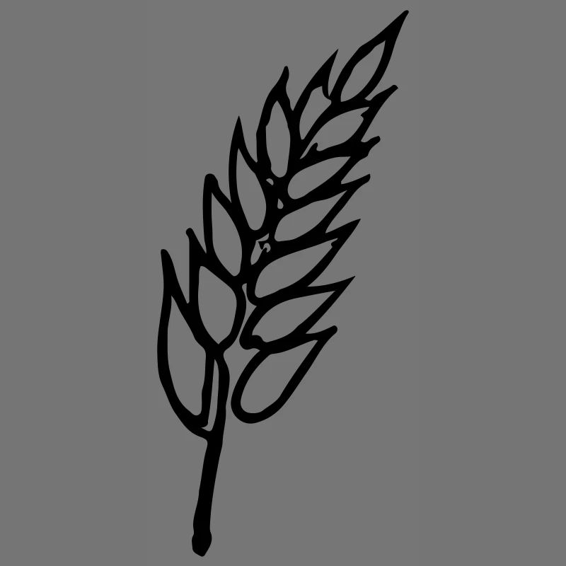 Weizen Illustration Brotbäcker Geschenkidee