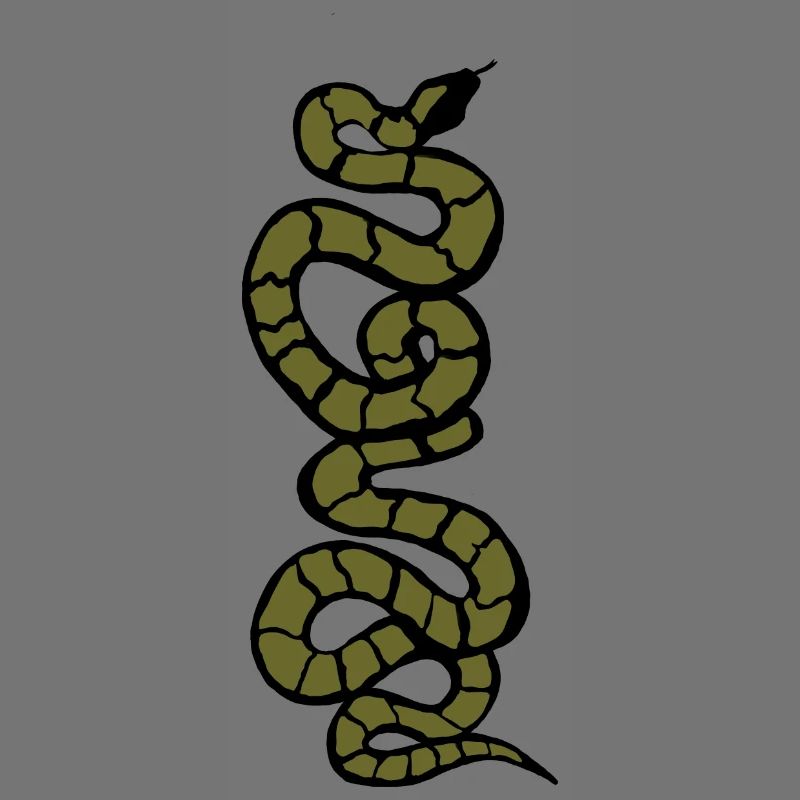 Schlange Python grün