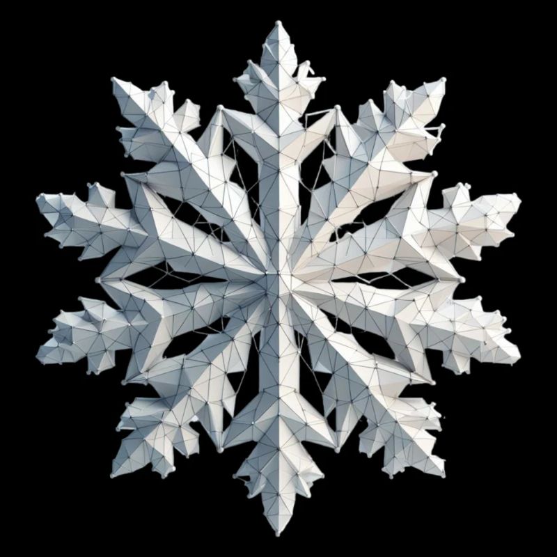 Polygone de flocon de neige