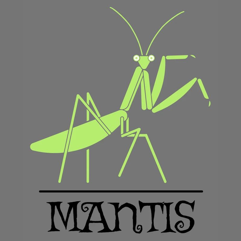 Mantis Gottesanbeterin Insekt Natur Illustration