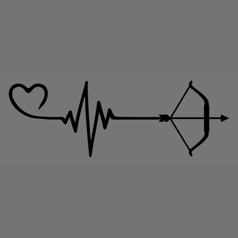 Arc et flèche Love Pulse Heart