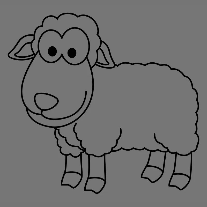 Sheep Comic Animal