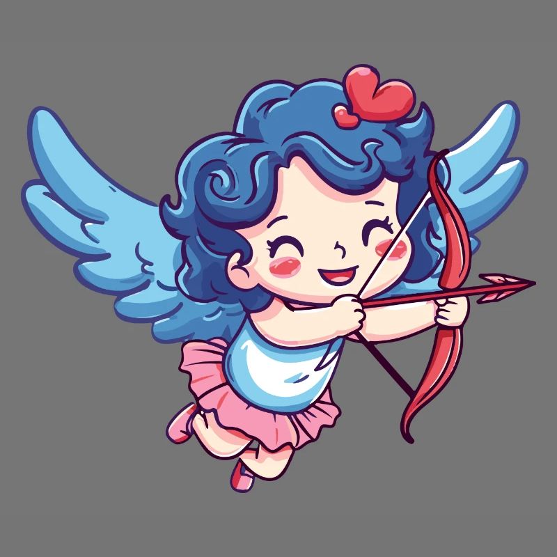 Ange arc et flèche Cupidon Saint-Valentin