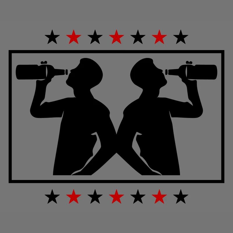 Trinker Bier Silhouette