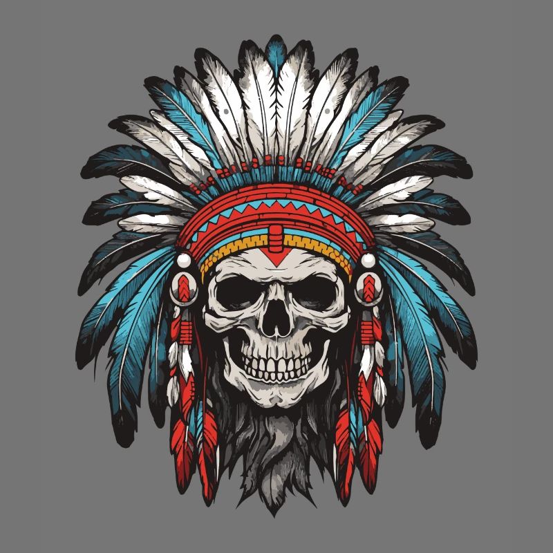 Apache Indian Chief Skull