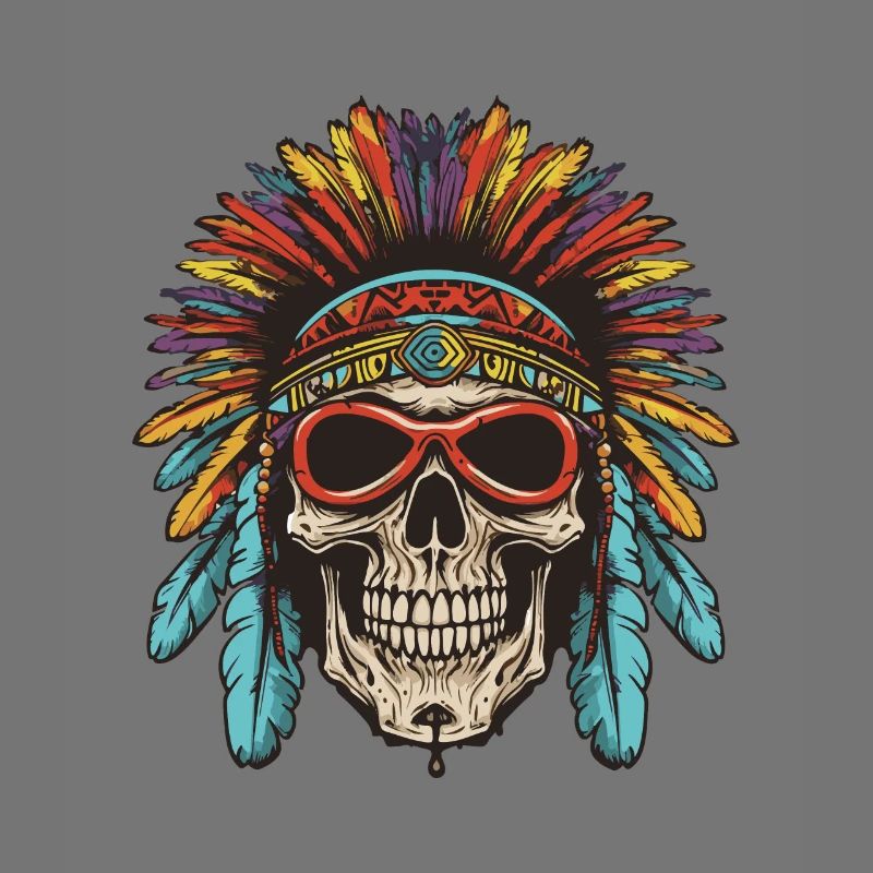 Apache Totenkopf Indianer