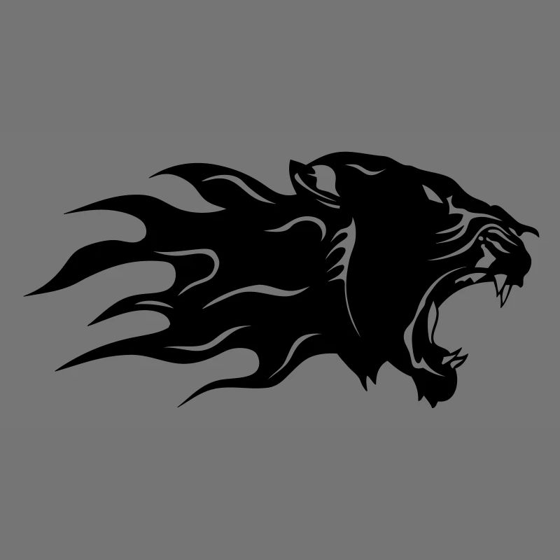 black panther flame profile 3