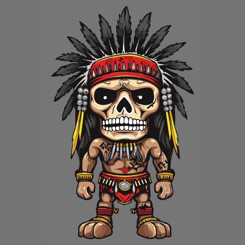 Squelette indien Apache