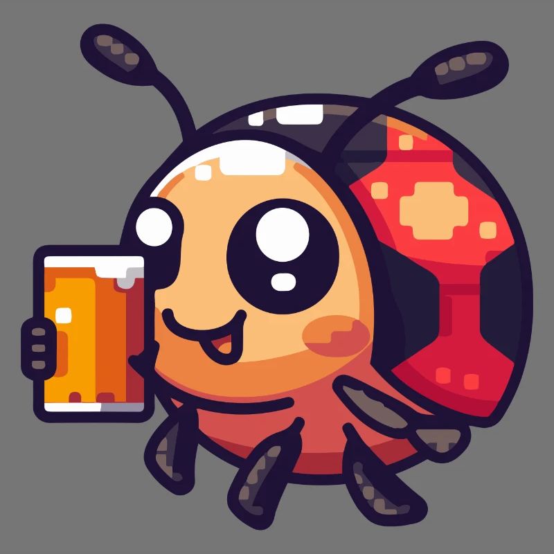 Marienkäfer Bier Pixel