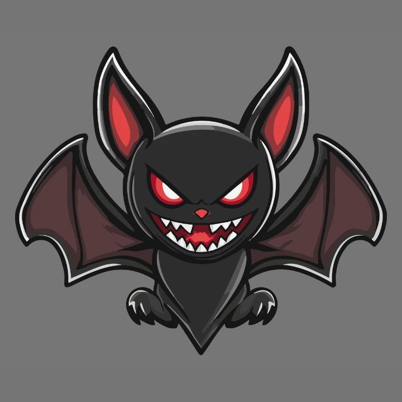 Fledermaus Halloween Blutsauger Comic