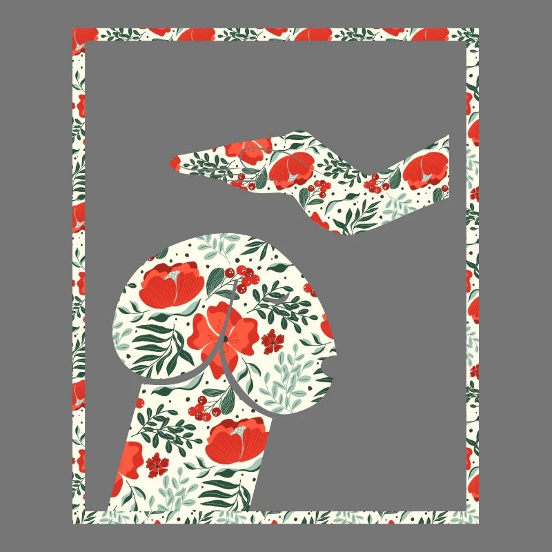 Hund oder Penis Blumen witzig Shirt