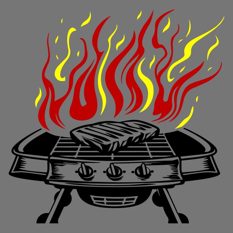 Grill Symbol Logo Fire Grilling