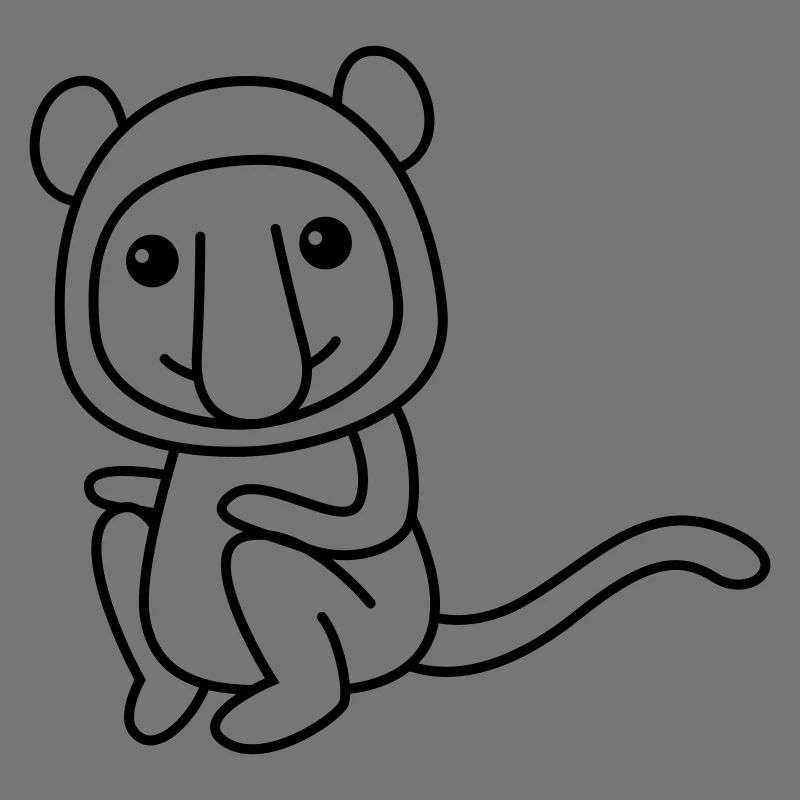 Affe comic Tier
