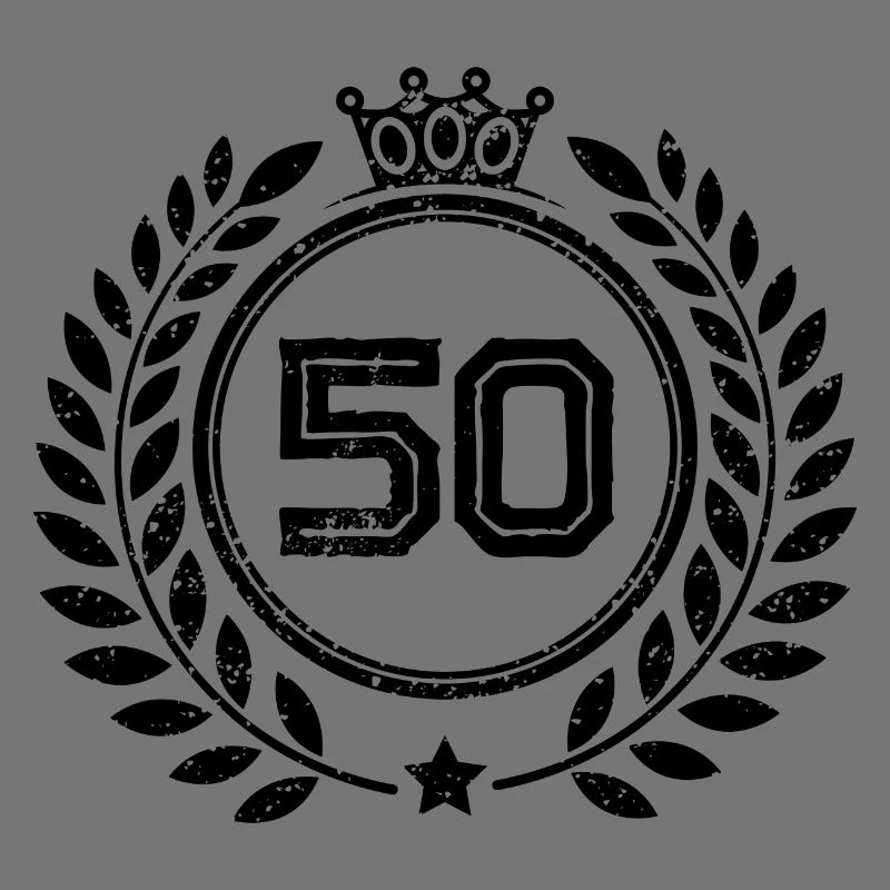50 Zahl Kranz