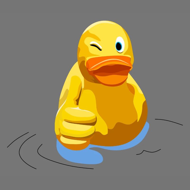Canard - Canard - Clin d’œil Visage avec pouce levé