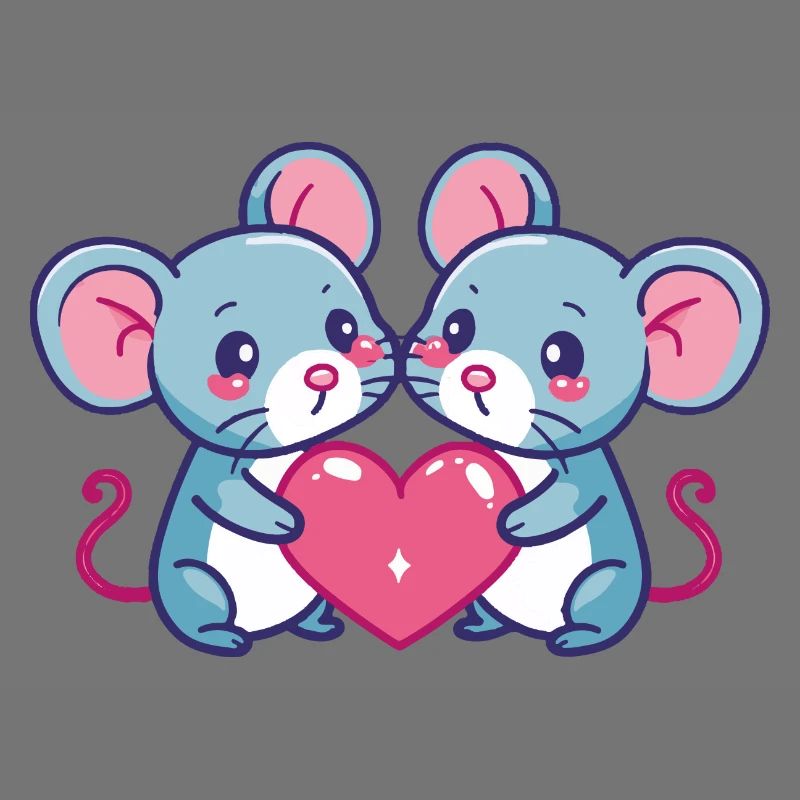 Maus Comic Paar Liebe