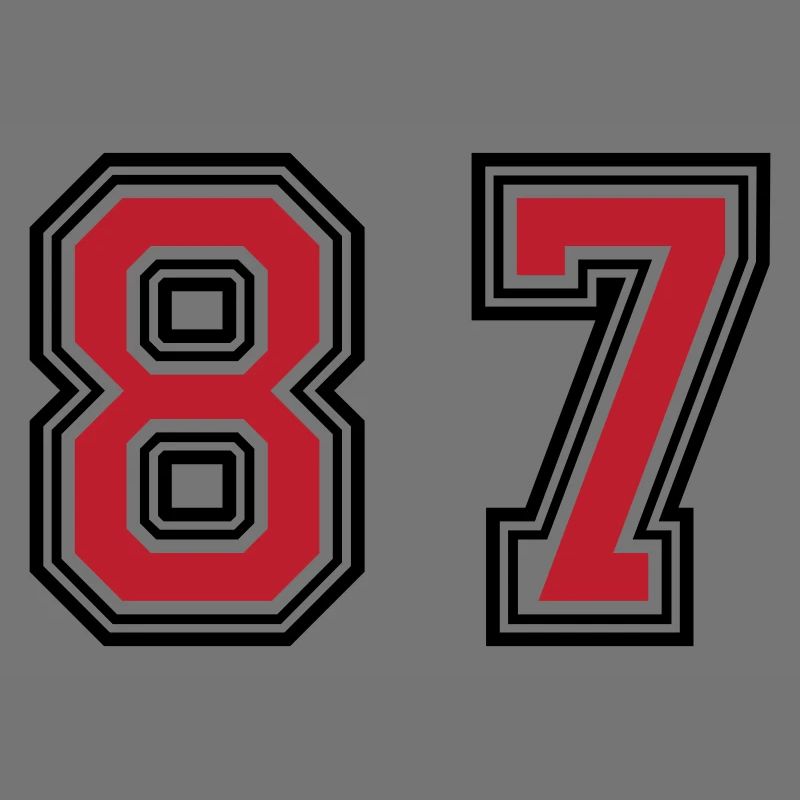 87 Number Symbol