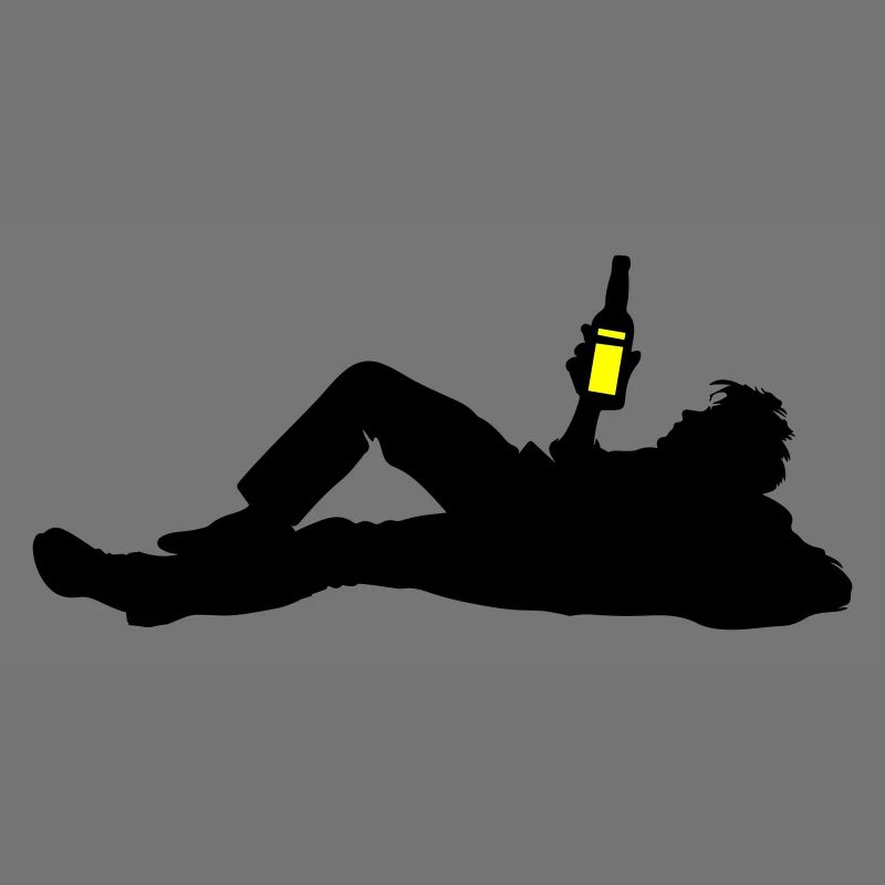 Drinking Bier Silhouette