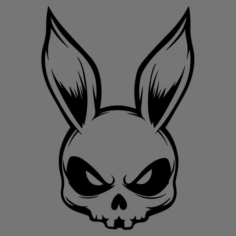 Crâne de squelette de lapin