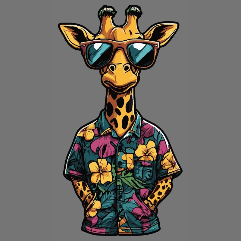 Giraffe Comic Vacation