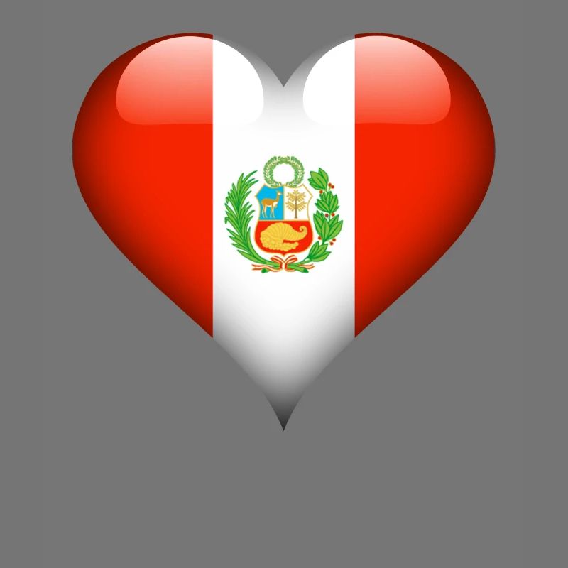 peruanische Herz-Peru-Flagge